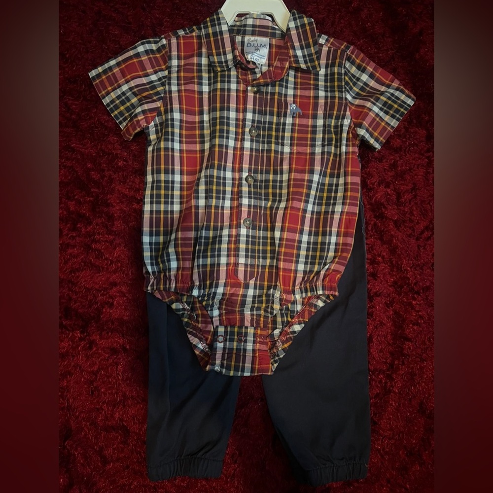 baby boy button up set